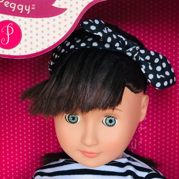 New in Box Our Generation 18" Retro Doll-Peggy Brunette - Picture 11 of 16